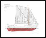 104A - Sail plan rundgatting 'Marie'