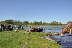 Sjösättning av Mattias Klum's blekingekoster Sjösättning av Mattias Klum's blekingekoster
