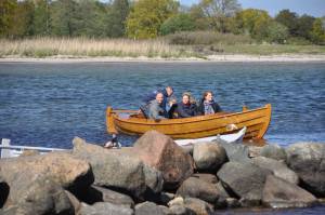 Sjösättning av Mattias Klum's blekingekoster Sjösättning av Mattias Klum's blekingekoster