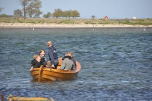 Sjösättning av Mattias Klum's blekingekoster Sjösättning av Mattias Klum's blekingekoster