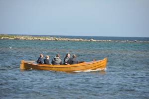 Sjösättning av Mattias Klum's blekingekoster Sjösättning av Mattias Klum's blekingekoster