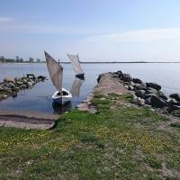 Öppet hus i sjöboden under sparrissafarin